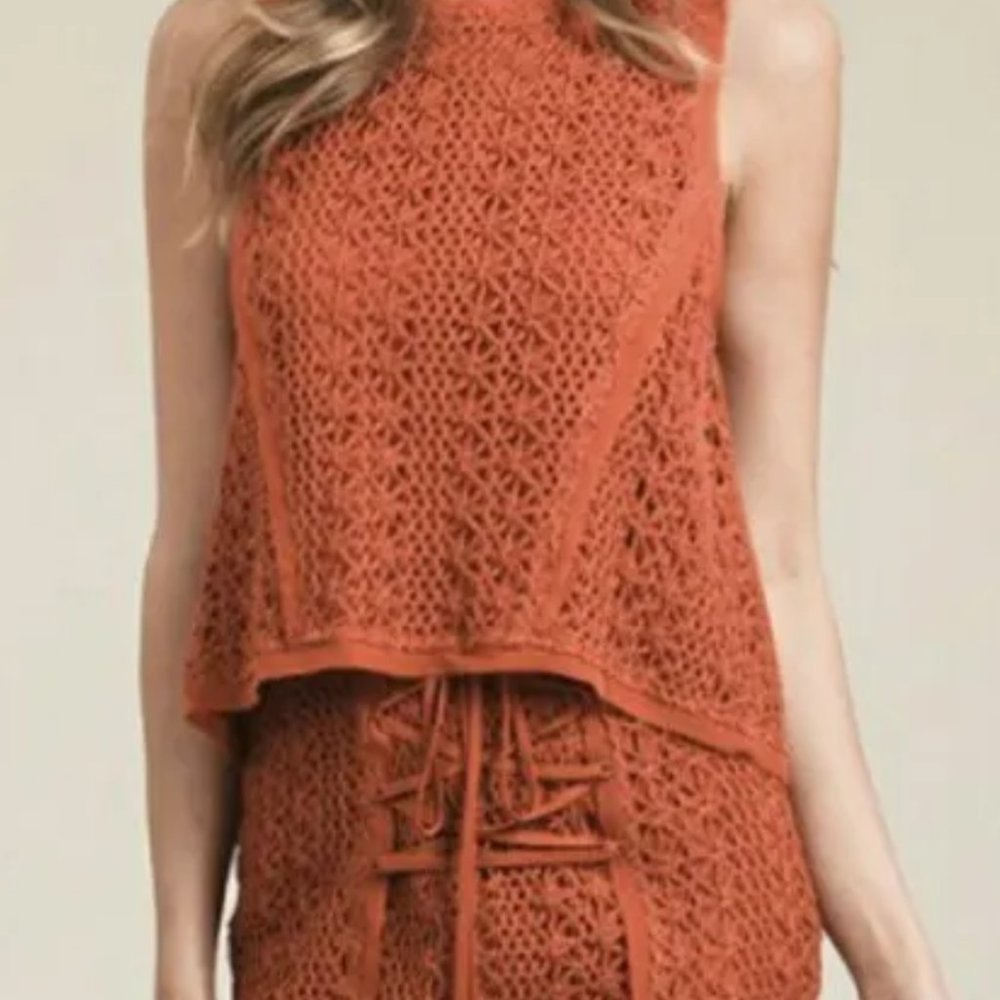 Crochet open back Top or reversible Vest Summer Festival Boho